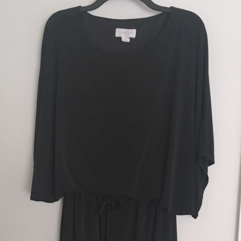 Black Jessica Simpson Long Sleeved Dress with Drawstring
